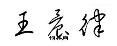 梁锦英王晨律草书个性签名怎么写