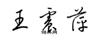 梁锦英王震萍草书个性签名怎么写