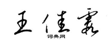 梁锦英王佳霞草书个性签名怎么写