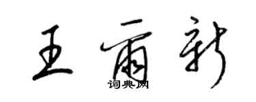 梁锦英王尔新草书个性签名怎么写