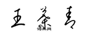 梁锦英王叶青草书个性签名怎么写