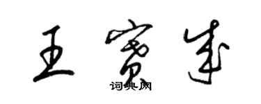 梁锦英王赛成草书个性签名怎么写