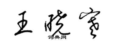 梁锦英王晓寒草书个性签名怎么写