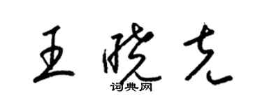 梁锦英王晓克草书个性签名怎么写