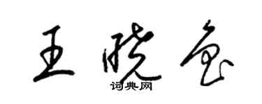 梁锦英王晓鲁草书个性签名怎么写