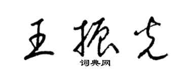 梁锦英王振光草书个性签名怎么写