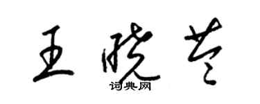 梁锦英王晓苓草书个性签名怎么写