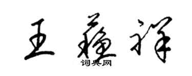 梁锦英王苏祥草书个性签名怎么写