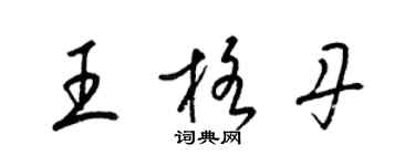 梁锦英王格丹草书个性签名怎么写