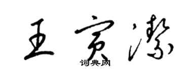 梁锦英王寅洁草书个性签名怎么写