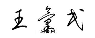 梁锦英王汇民草书个性签名怎么写