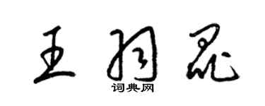 梁锦英王羽昆草书个性签名怎么写