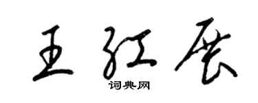 梁锦英王红展草书个性签名怎么写