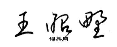 梁锦英王昭野草书个性签名怎么写