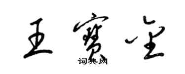 梁锦英王宝金草书个性签名怎么写