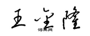 梁锦英王金隆草书个性签名怎么写