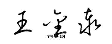 梁锦英王金泰草书个性签名怎么写