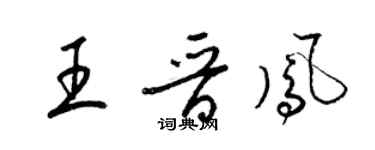 梁锦英王晋凤草书个性签名怎么写