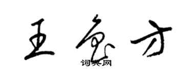 梁锦英王鲁方草书个性签名怎么写