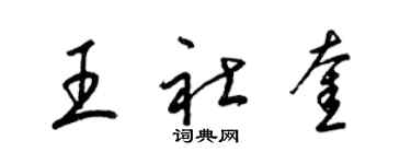 梁锦英王社奎草书个性签名怎么写