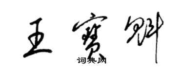 梁锦英王宝魁草书个性签名怎么写