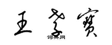 梁锦英王孝宝草书个性签名怎么写