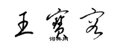 梁锦英王宝容草书个性签名怎么写