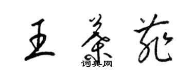 梁锦英王叶菲草书个性签名怎么写