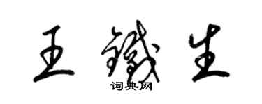 梁锦英王铁生草书个性签名怎么写