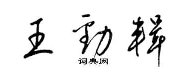 梁锦英王劲辑草书个性签名怎么写