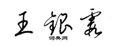 梁锦英王银霞草书个性签名怎么写