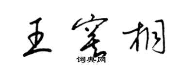 梁锦英王寞桐草书个性签名怎么写