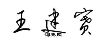 梁锦英王建赛草书个性签名怎么写
