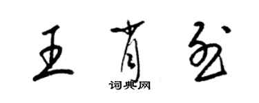 梁锦英王肖烈草书个性签名怎么写