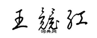 梁锦英王竞红草书个性签名怎么写