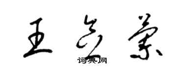梁锦英王念兰草书个性签名怎么写