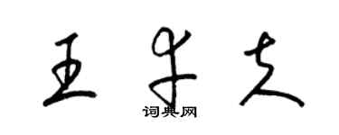 梁锦英王幸夫草书个性签名怎么写