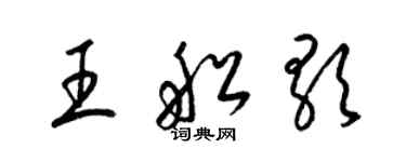 梁锦英王船歌草书个性签名怎么写