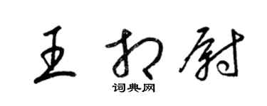 梁锦英王相尉草书个性签名怎么写