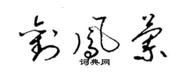 梁锦英刘凤兰草书个性签名怎么写
