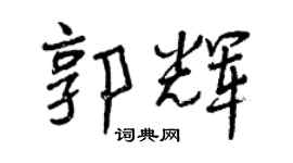 曾庆福郭辉行书个性签名怎么写
