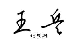 梁锦英王兵草书个性签名怎么写