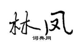 曾庆福林凤行书个性签名怎么写