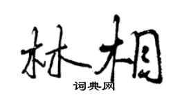 曾庆福林相行书个性签名怎么写