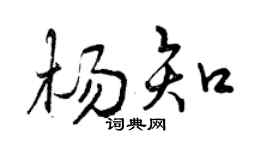 曾庆福杨知行书个性签名怎么写