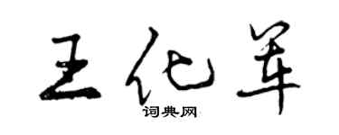 曾庆福王化军行书个性签名怎么写