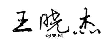 曾庆福王晓杰行书个性签名怎么写