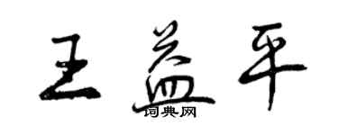 曾庆福王益平行书个性签名怎么写