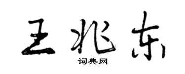 曾庆福王兆东行书个性签名怎么写