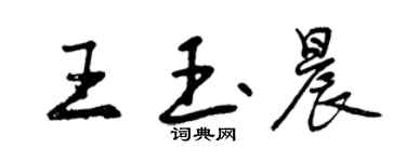 曾庆福王玉晨行书个性签名怎么写
